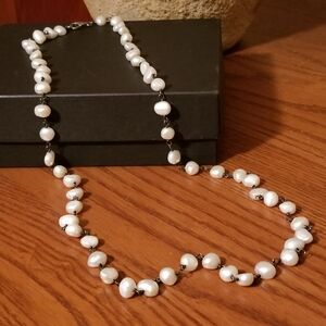 Silpada Sterling Silver & Pearl Necklace